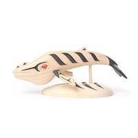 Humpback Whale - Yellow Cedar Sculpture on Stand