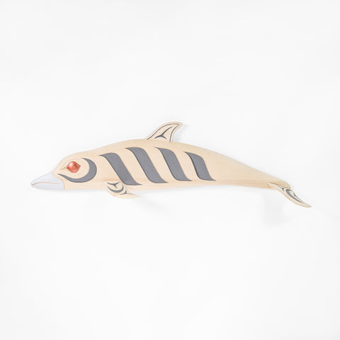 Dolphin - Yellow Cedar Sculpture