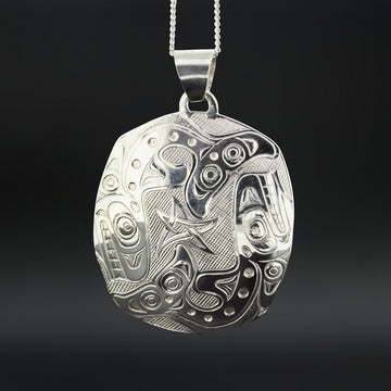 Killerwhales - Silver Pendant
