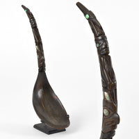 Raven, Human and Hawk - Mountain Goat Horn Feast Ladle