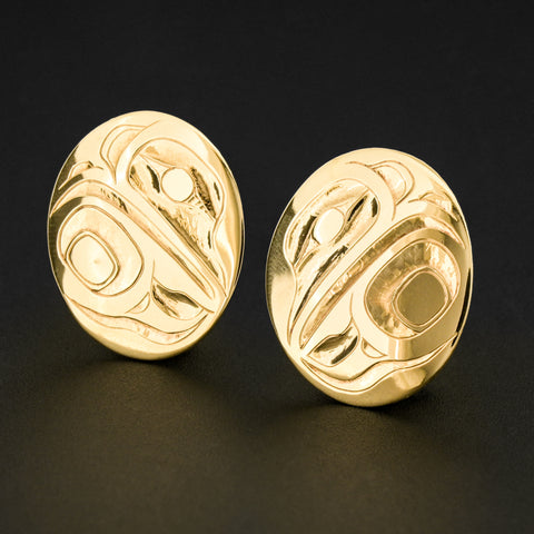 Eagle - 14k Gold Stud Earrings