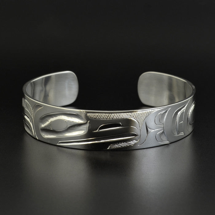 Raven and Eagle - Silver Bracelet
