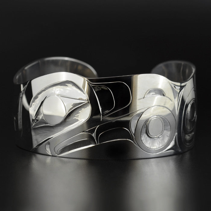 Raven and the Light - Silver Bracelet
