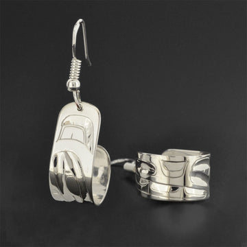Wolf - Silver Earrings