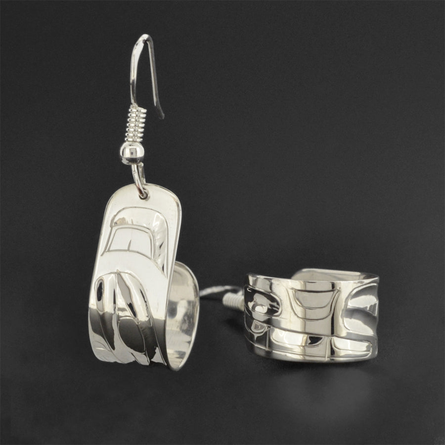 Wolf - Silver Earrings