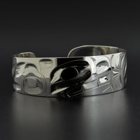Whale and Hawk - Silver Bracelet