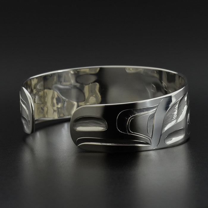 Whale and Hawk - Silver Bracelet