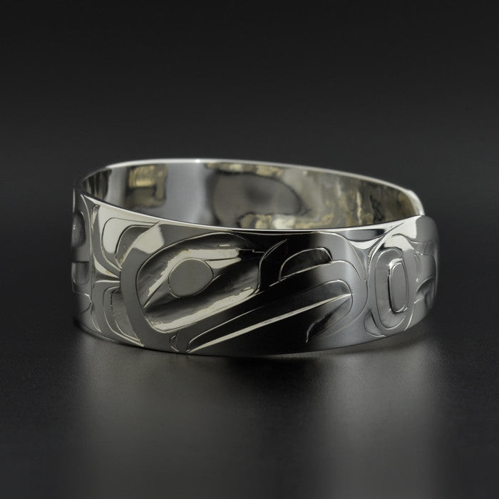 Whale and Hawk - Silver Bracelet