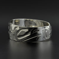 Whale and Hawk - Silver Bracelet