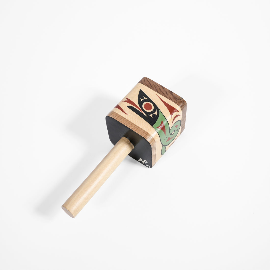 Wooden Snake Rattle Instrument Lightning Snake - Cedar Bentwood Rattle – Lattimer Gallery