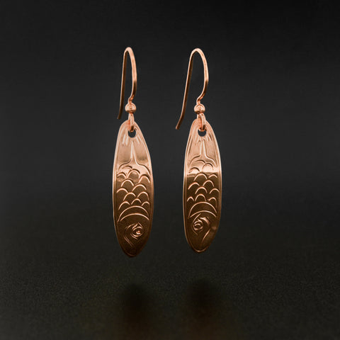 Herring - Copper Earrings