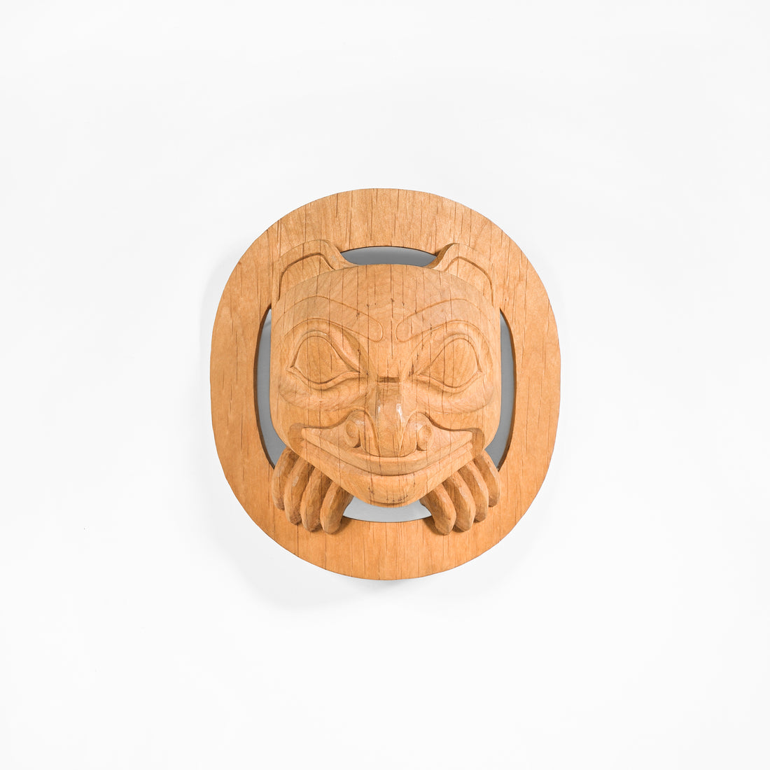 Haida Bear Cub Birth - Red Cedar Sculpture