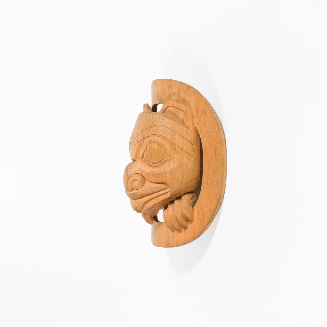 Haida Bear Cub Birth - Red Cedar Sculpture