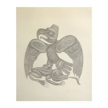 The Eagle And The Frog In Salmon Eater Myth - Limited Edition Print