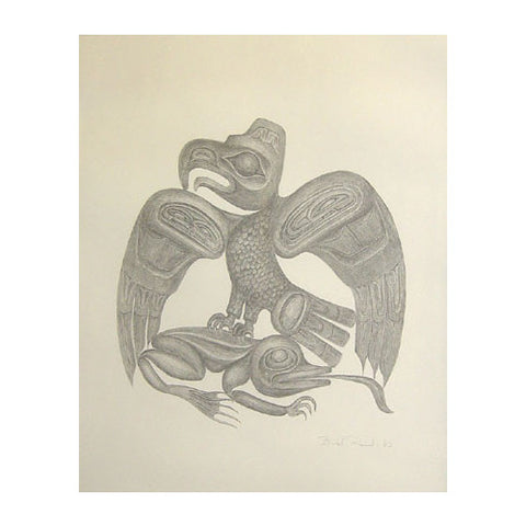 The Eagle And The Frog In Salmon Eater Myth - Limited Edition Print