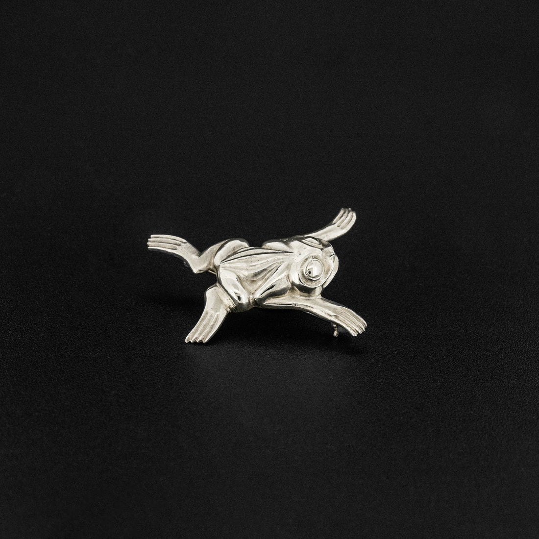 Frog - Silver Brooch