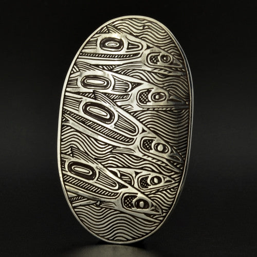 Salmon - Silver Pendant