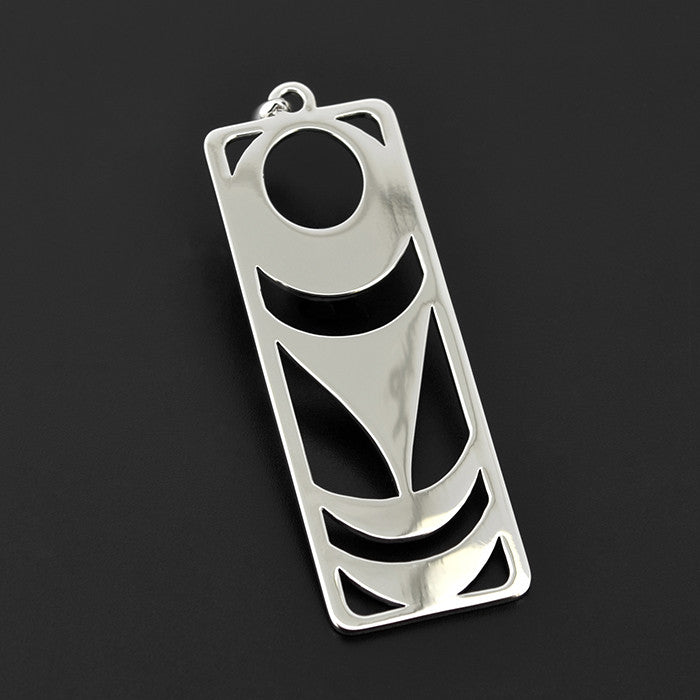 Salish Feather - Silver Pendant