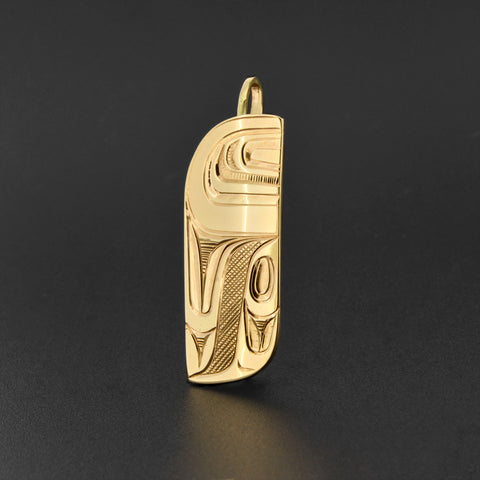 Abstract - 14k Gold Pendant