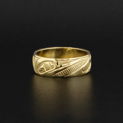 Hummingbird - 14k Gold Ring