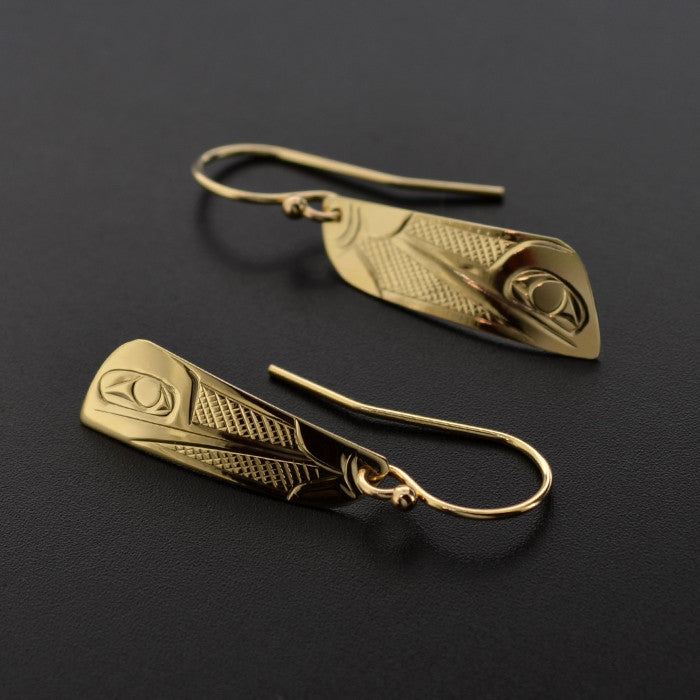 Hummingbird - 14k Gold Earrings