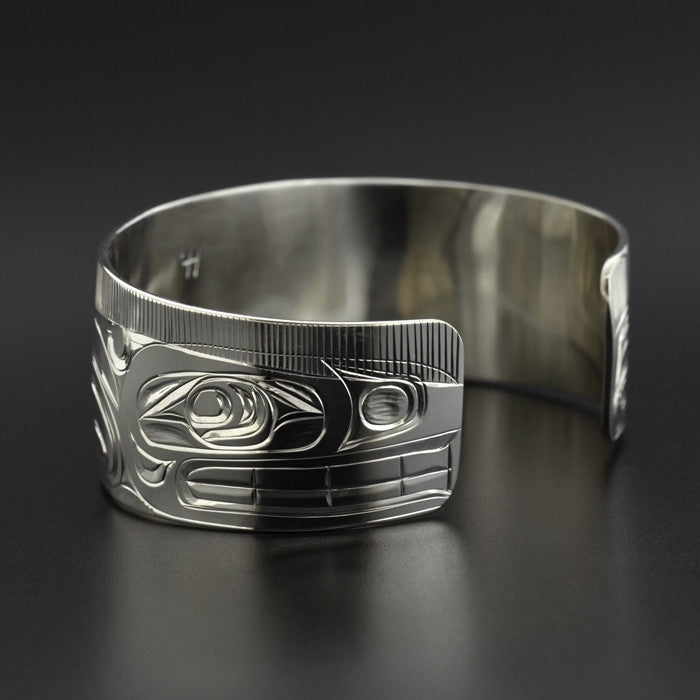 Orca in the Rain - Silver Bracelet
