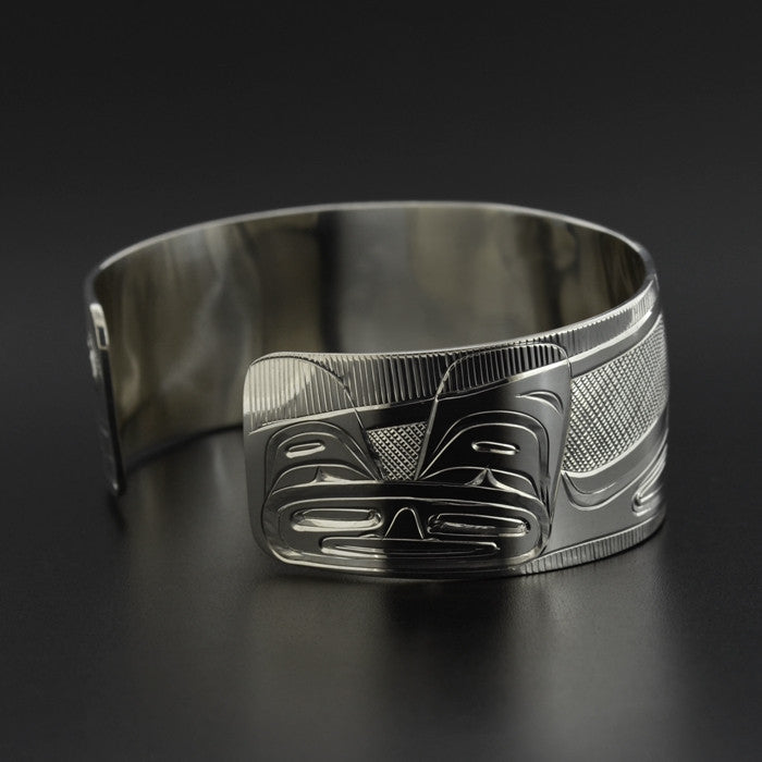 Orca in the Rain - Silver Bracelet