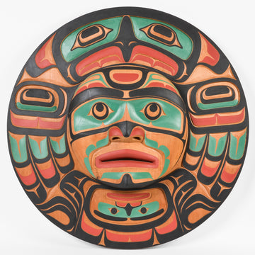 Moon - Red Cedar Mask
