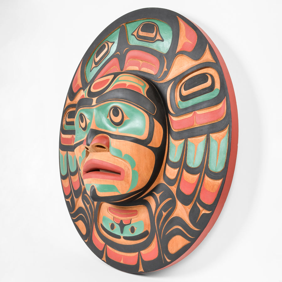 Moon - Red Cedar Mask