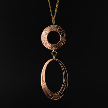 Hummingbird - 14k Rose Gold Pendant