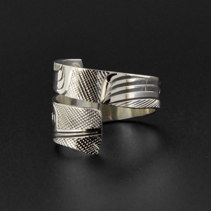 Hummingbird - Silver Wrap Ring