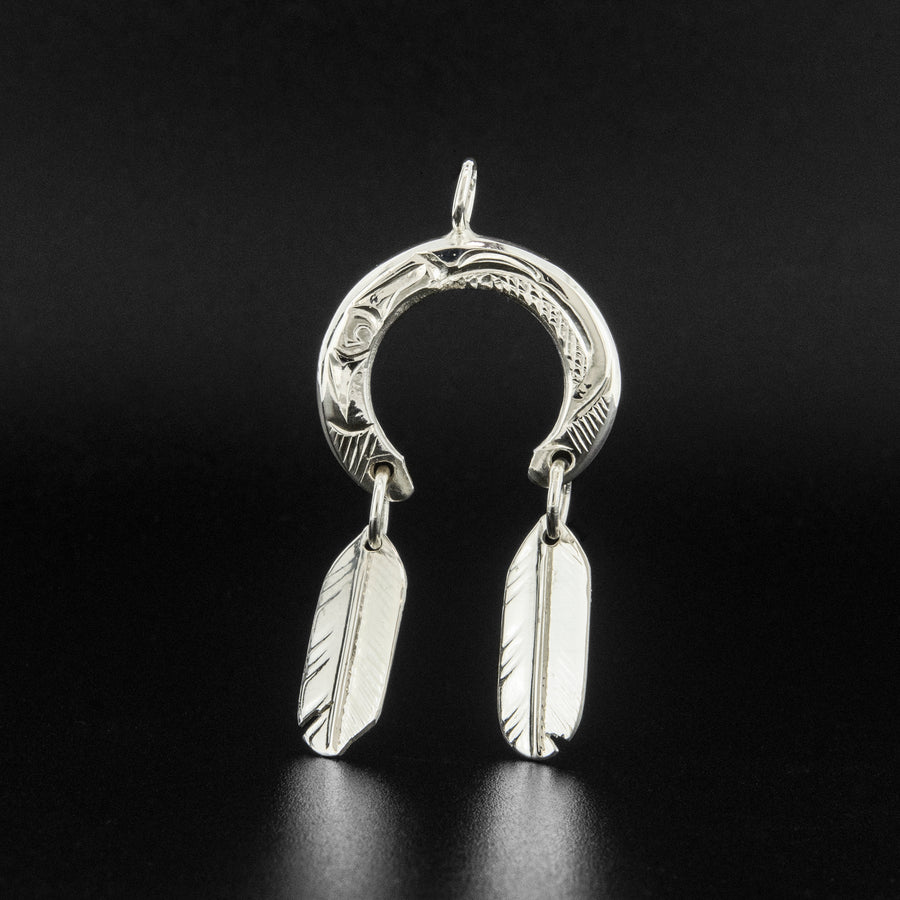 Raven Flies - Silver Pendant