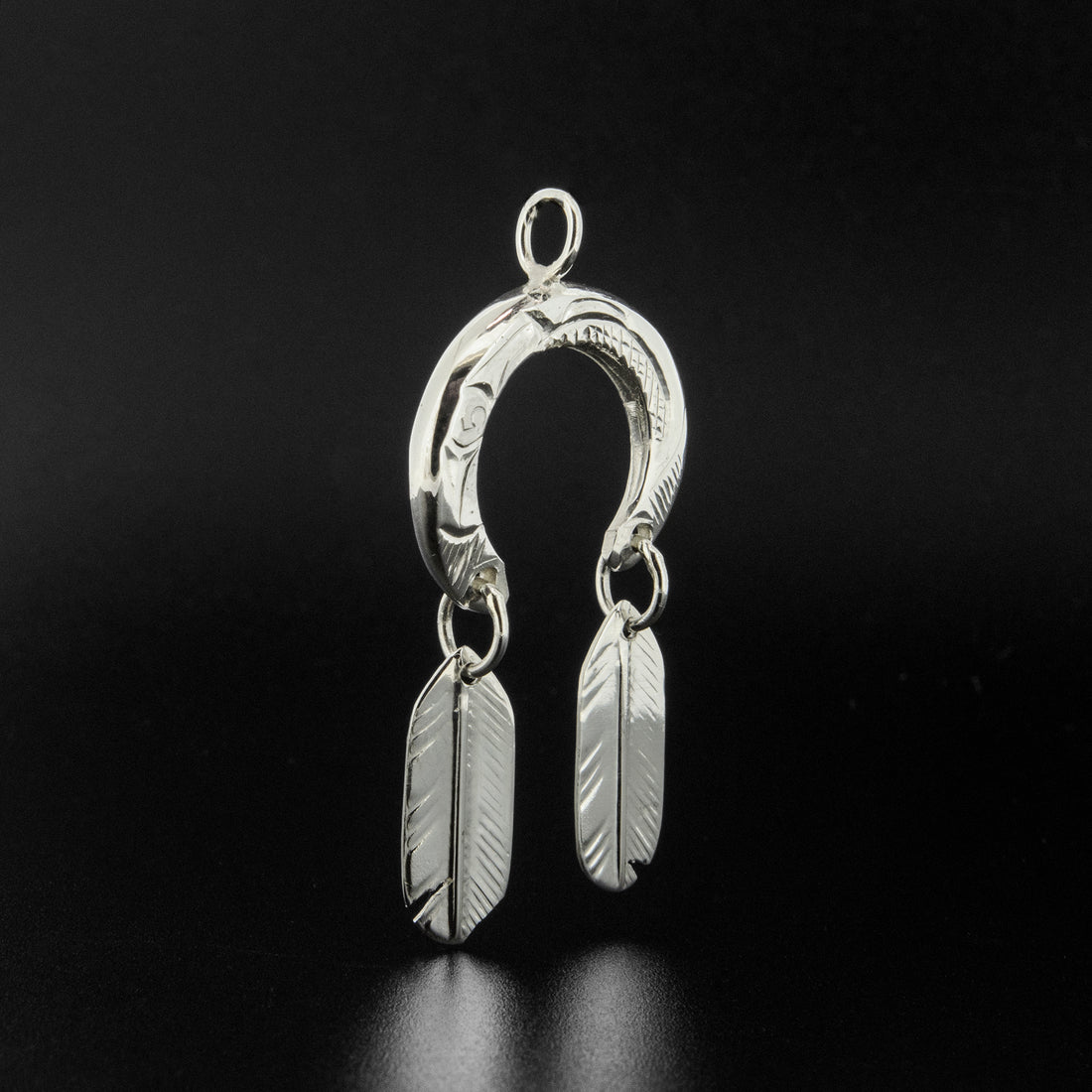 Raven Flies - Silver Pendant