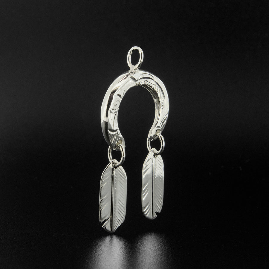 Raven Flies - Silver Pendant