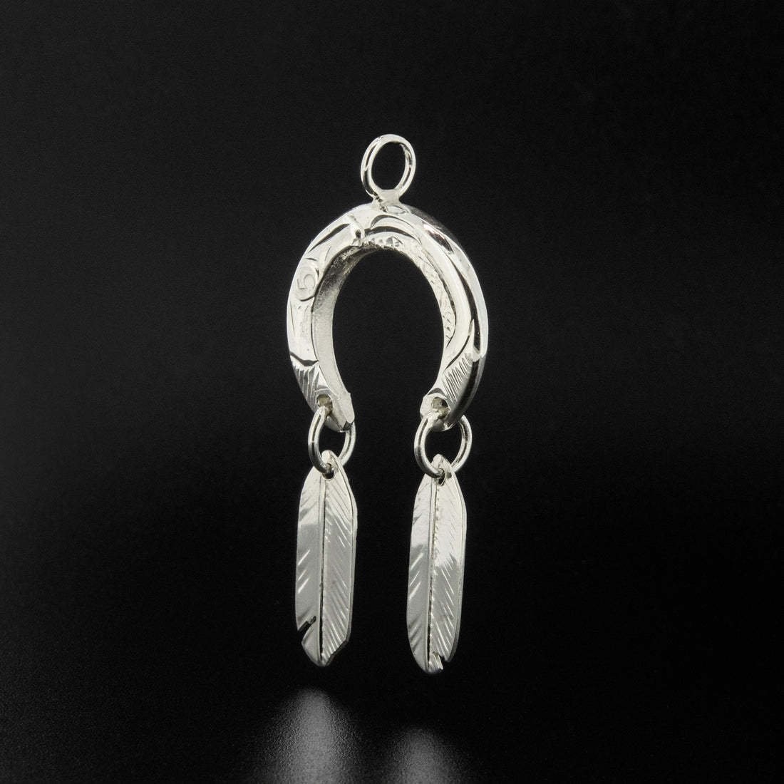 Raven Flies - Silver Pendant