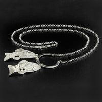 Salmon Renewal - Silver Necklace