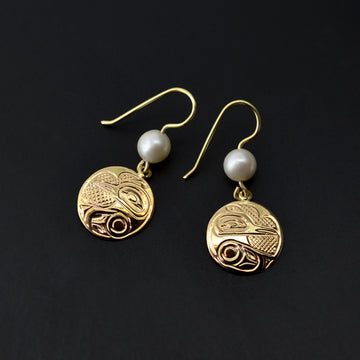 Hummingbird - 14k Gold Earrings