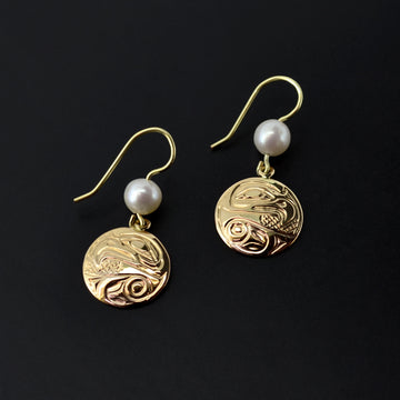 Eagle - 14k Gold Earrings