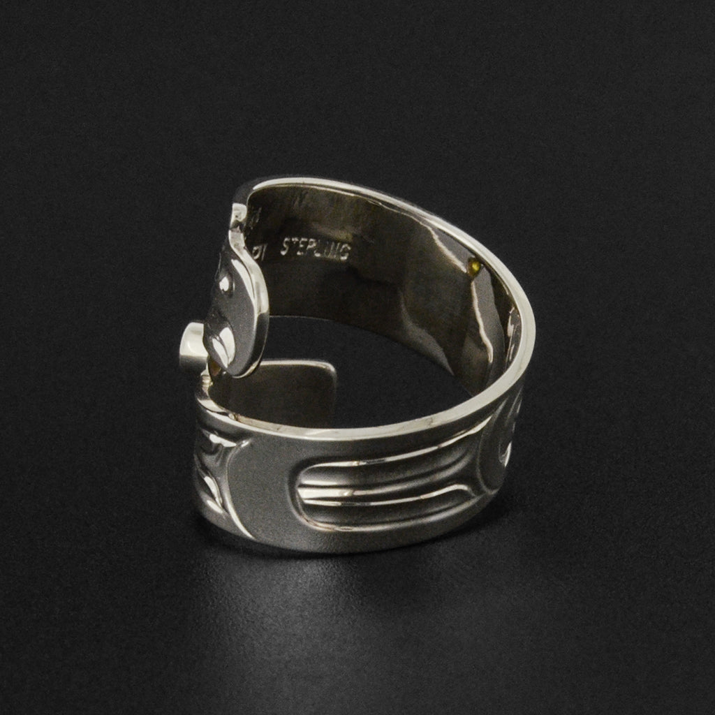 Eagle - Silver Ring with Citrine