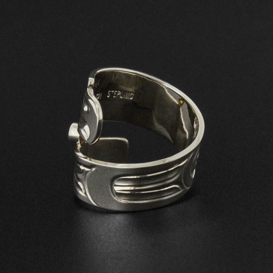 Eagle - Silver Ring with Citrine