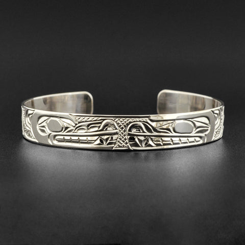 Wolf and Bear - Silver Bracelet