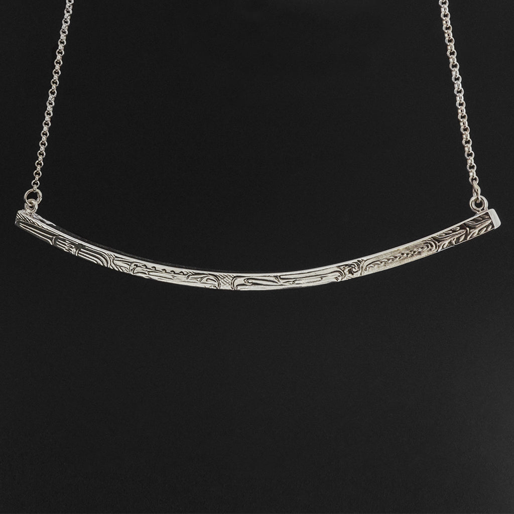 Bear and Eagle - Silver Necklace