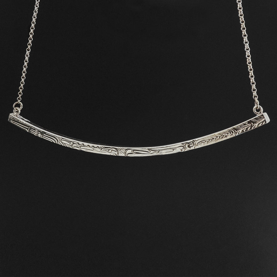 Bear and Eagle - Silver Necklace