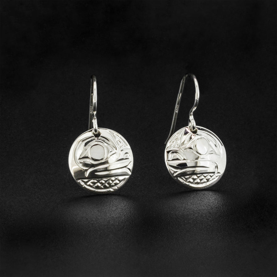 Frog - Silver Earrings