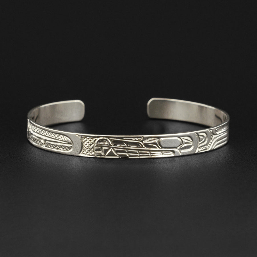 Various Designs - 1/4" Wide Silver Bracelet