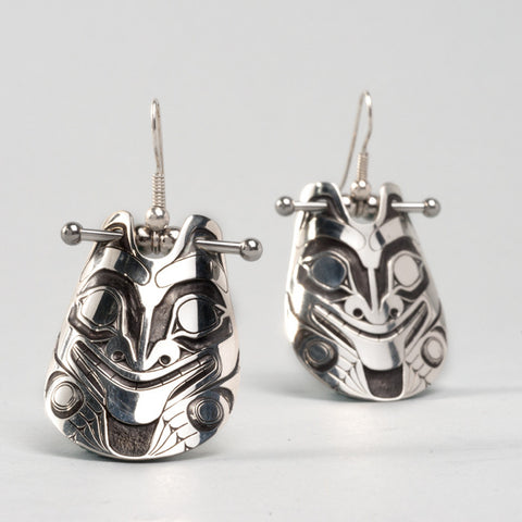 Bear - Sterling Silver Earrings