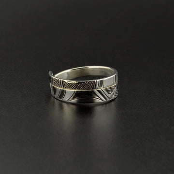 Abstract - Silver Ring