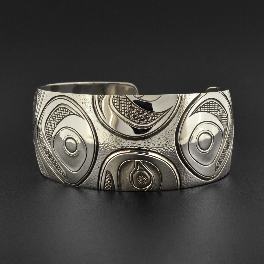 Salmon Troutheads - Silver Bracelet
