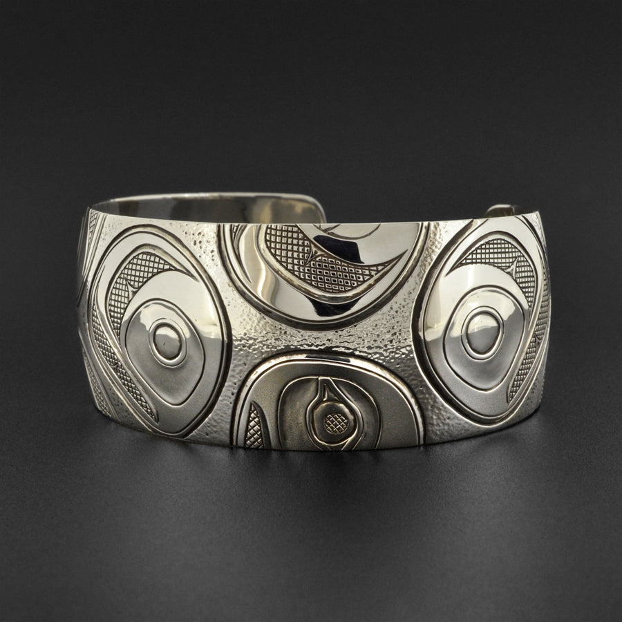 Salmon Troutheads - Silver Bracelet