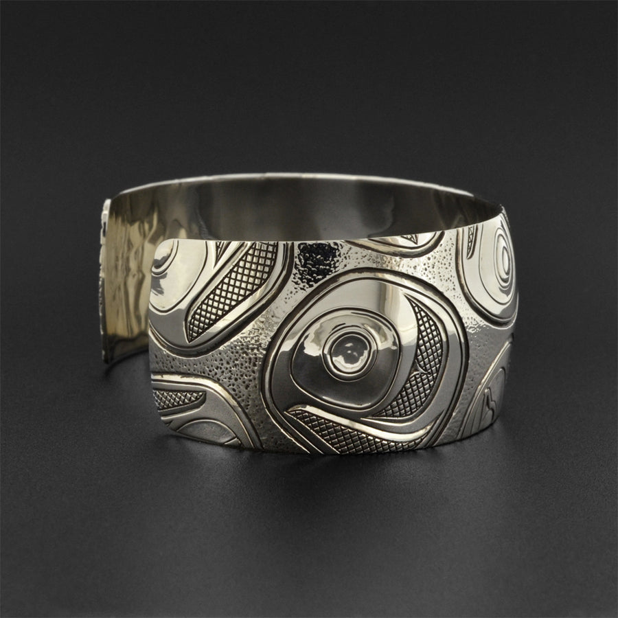 Salmon Troutheads - Silver Bracelet